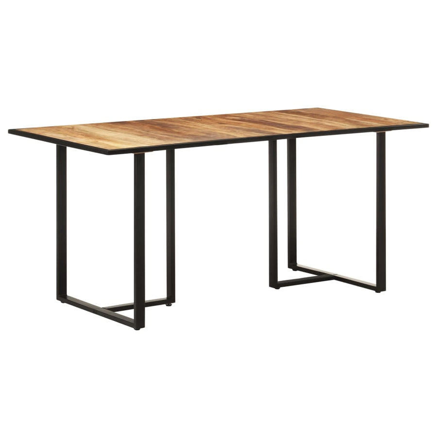 Eettafel 60 Cm 160 x 80 x 76 cm Ruw mangohout