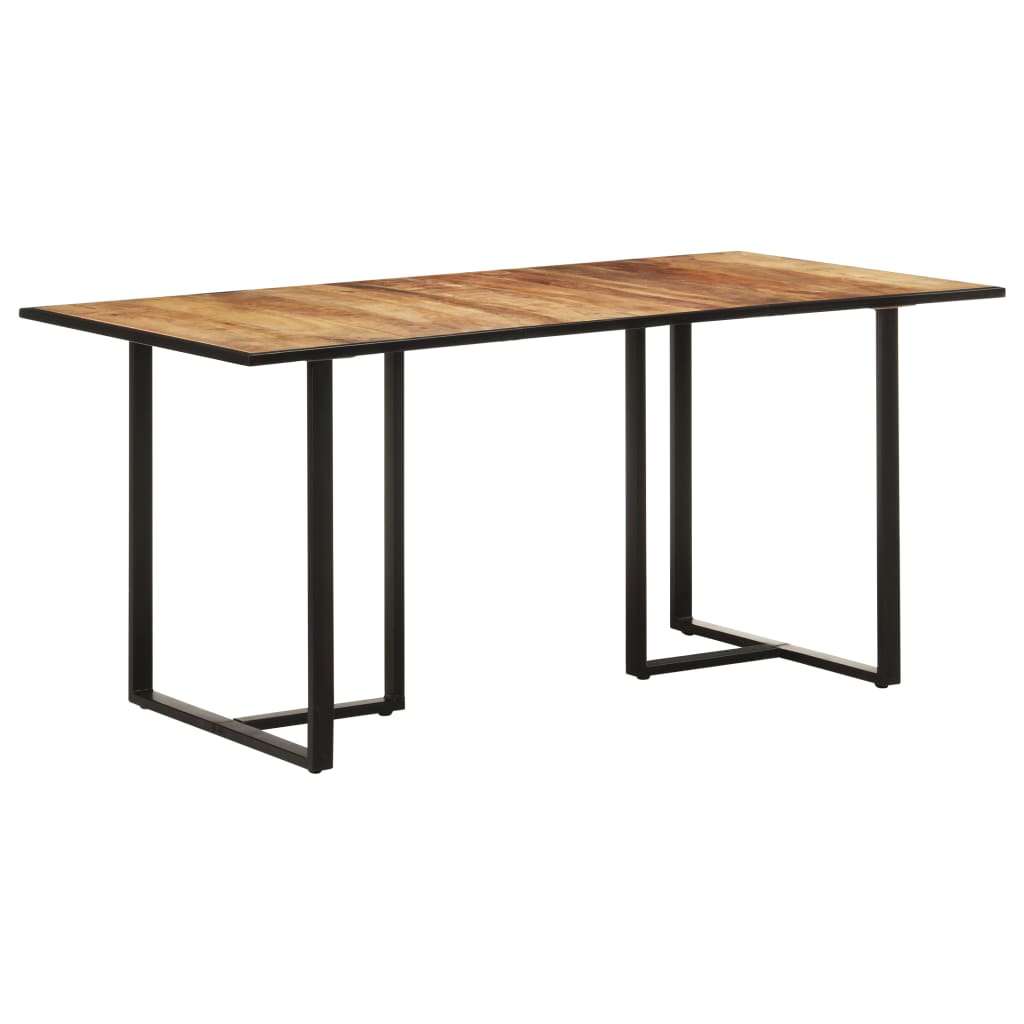 Eettafel 60 Cm 160 x 80 x 76 cm Ruw mangohout