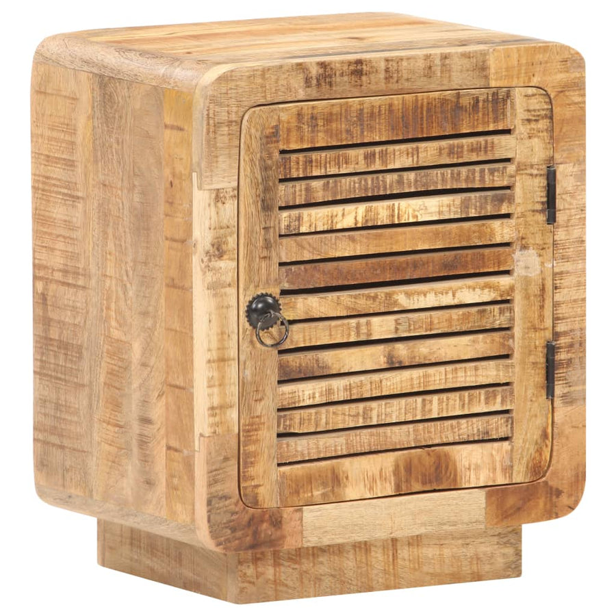 Nachtkastje 40X30X50 Cm Ruw Mangohout