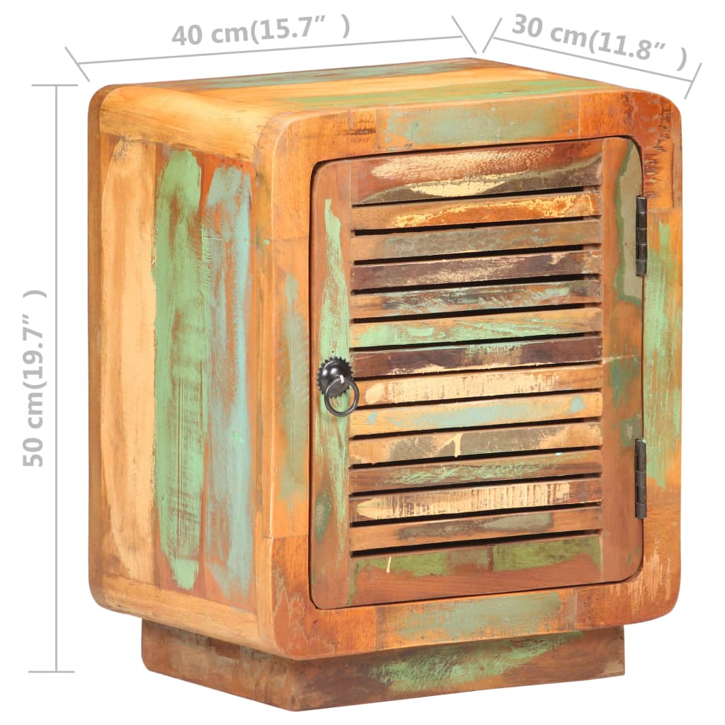 Nachtkastje 40x30x50 cm massief gerecycled hout
