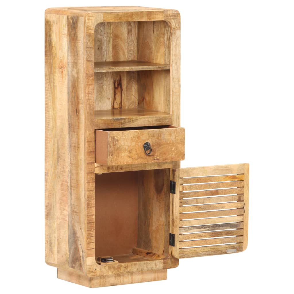 Hoge Kast 45X32X110 Cm Ruw mangohout