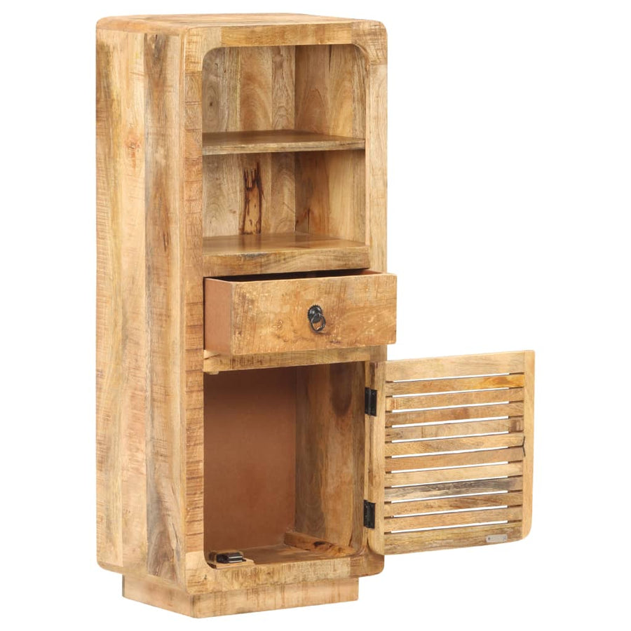 Hoge Kast 45X32X110 Cm Ruw mangohout