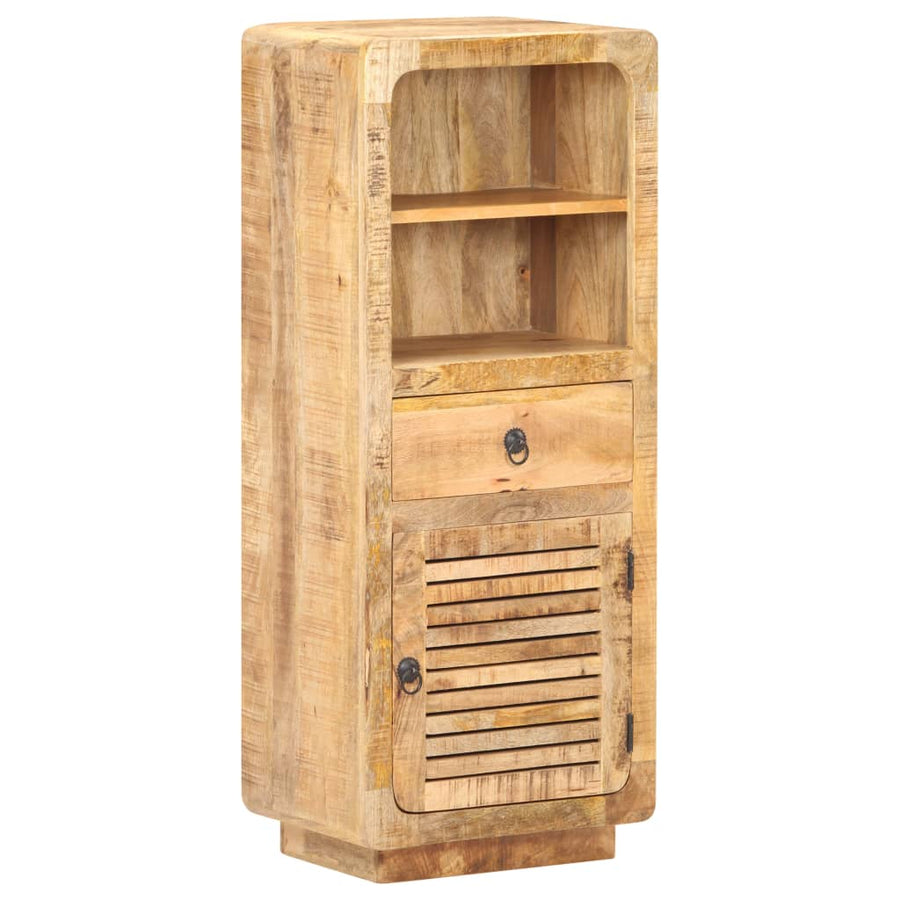 Hoge Kast 45X32X110 Cm Ruw mangohout