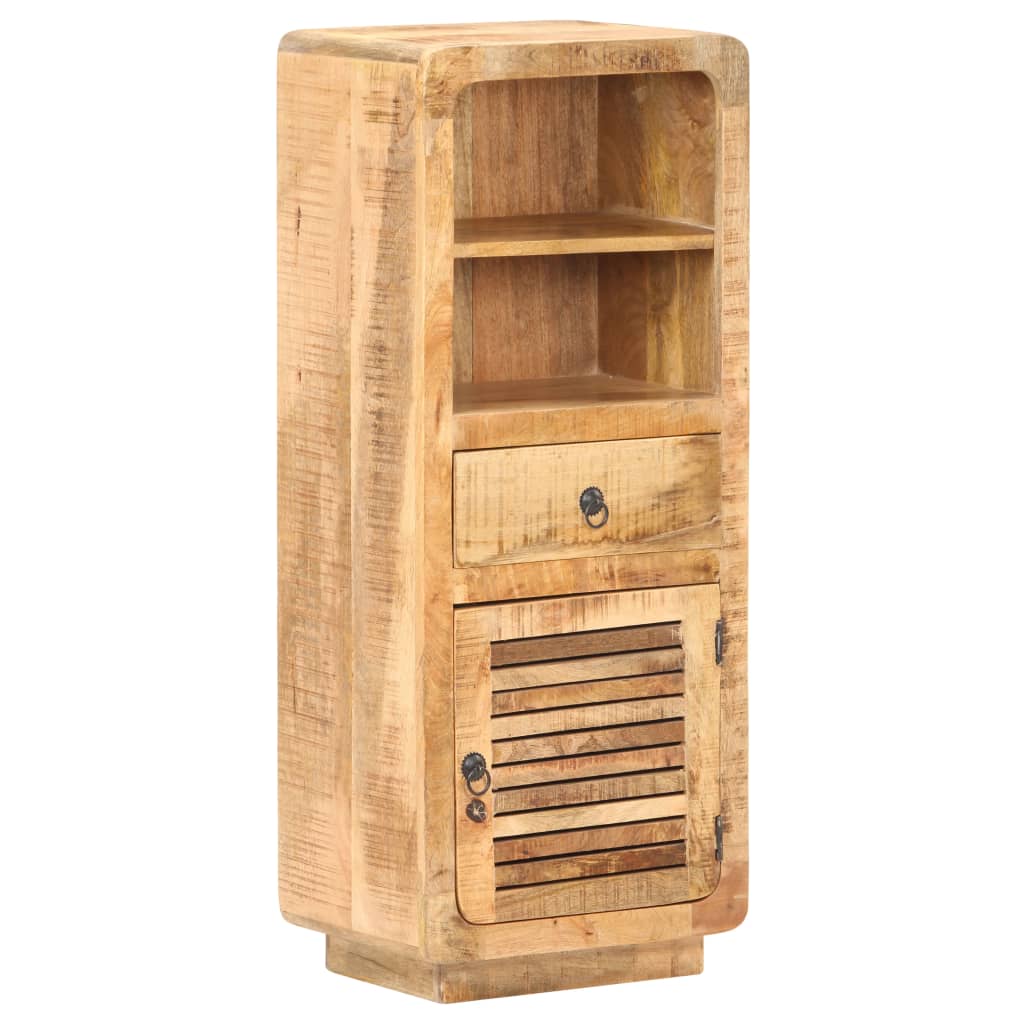Hoge Kast 45X32X110 Cm Ruw mangohout