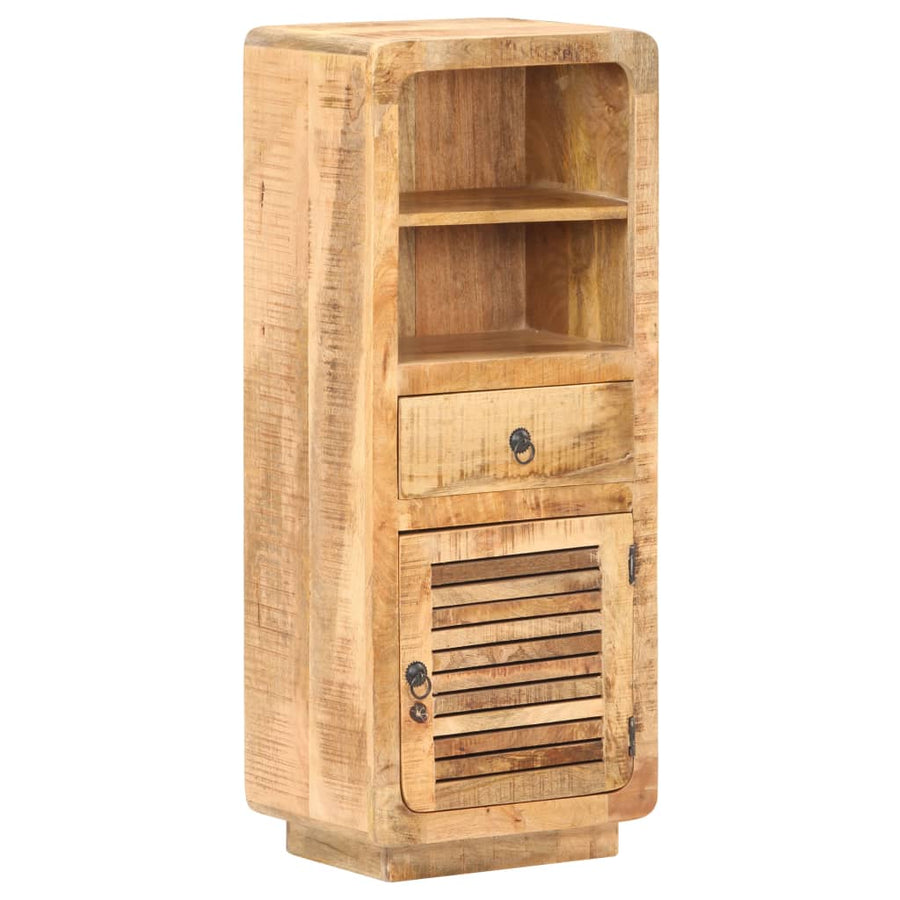 Hoge Kast 45X32X110 Cm Ruw mangohout