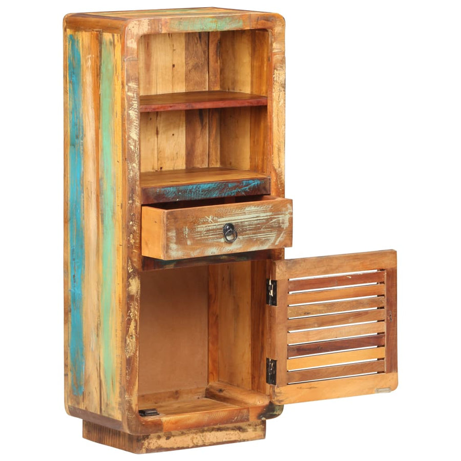 Hoge Kast 45X32X110 Cm Massief Gerecycled Hout