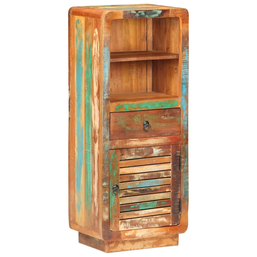 Hoge Kast 45X32X110 Cm Massief Gerecycled Hout