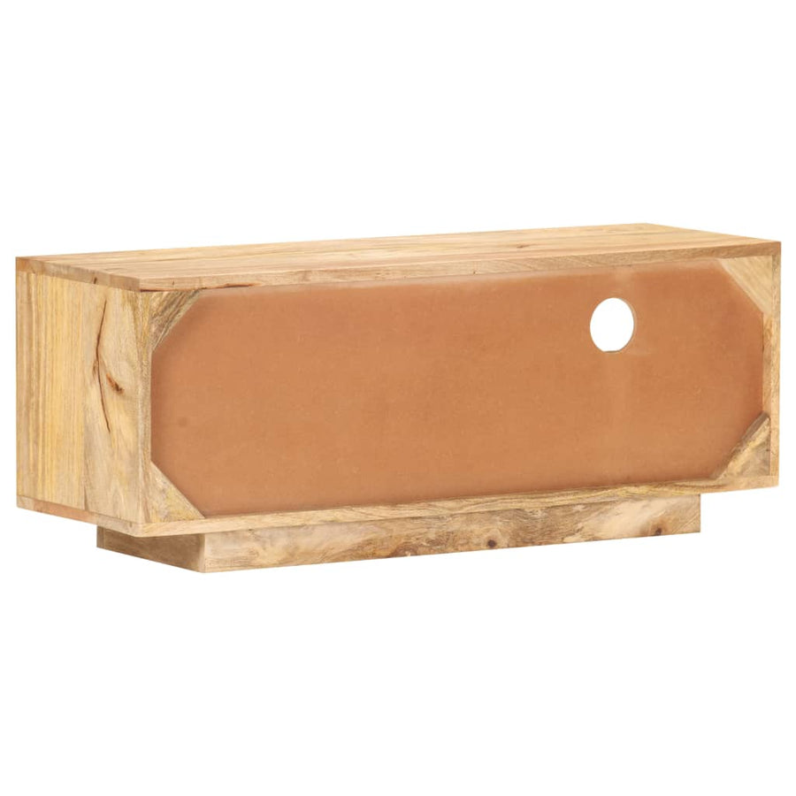 Tv-Meubel 90X30X35 Cm Massief Mangohout Crème
