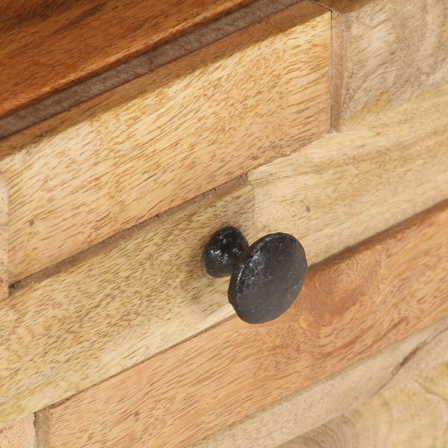 Tv-Meubel 90X30X35 Cm Massief Mangohout Crème