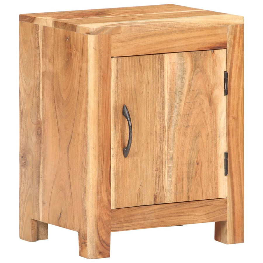 Nachtkastje 40X30X50 Cm Massief Acaciahout Donkerbruin