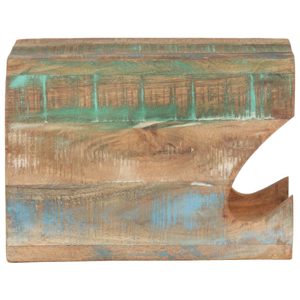 Wandfietsenrek 35X25X25 Cm massief gerecycled hout