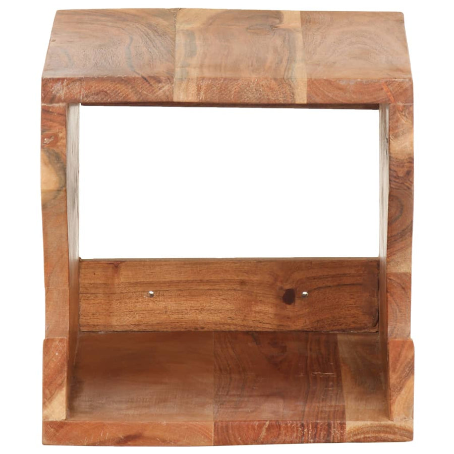 Wandfietsenrek 35X25X25 Cm Massief acaciahout