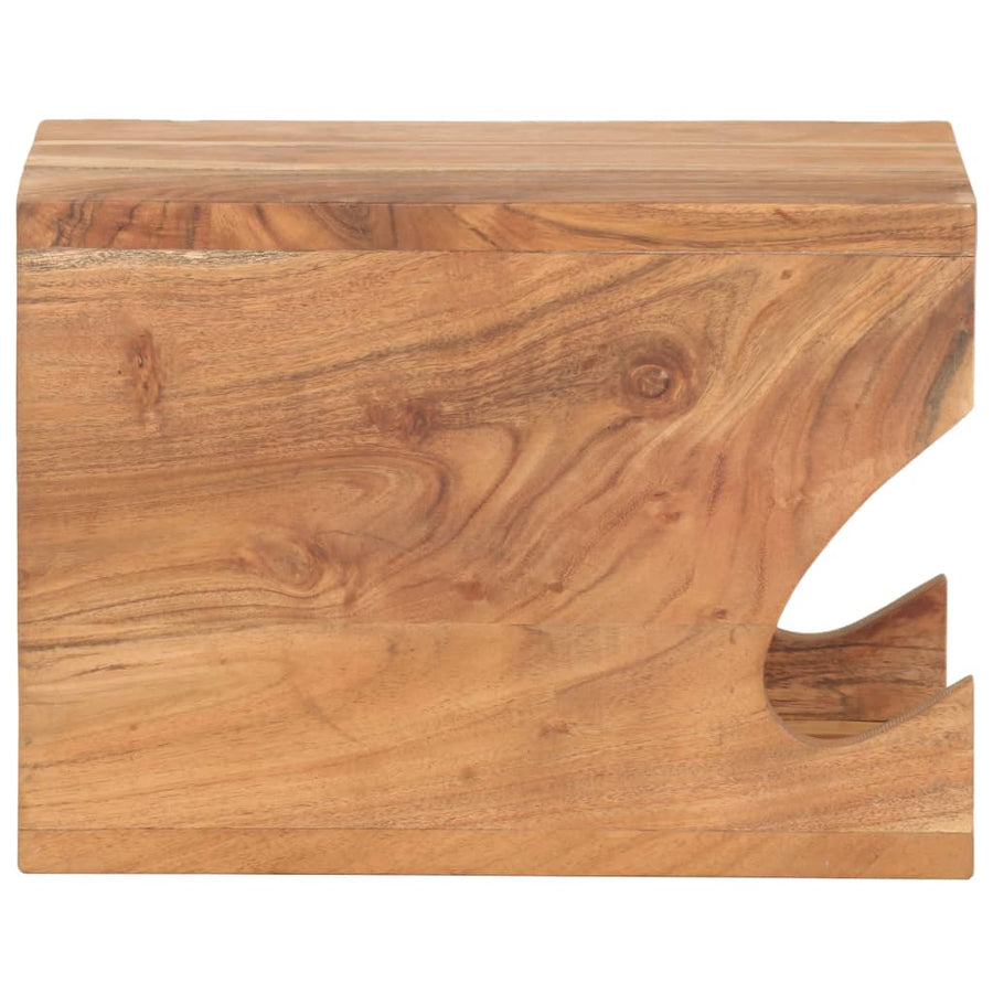 Wandfietsenrek 35X25X25 Cm Massief acaciahout