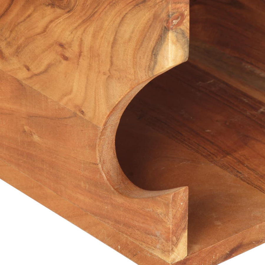 Wandfietsenrek 35X25X25 Cm Massief acaciahout
