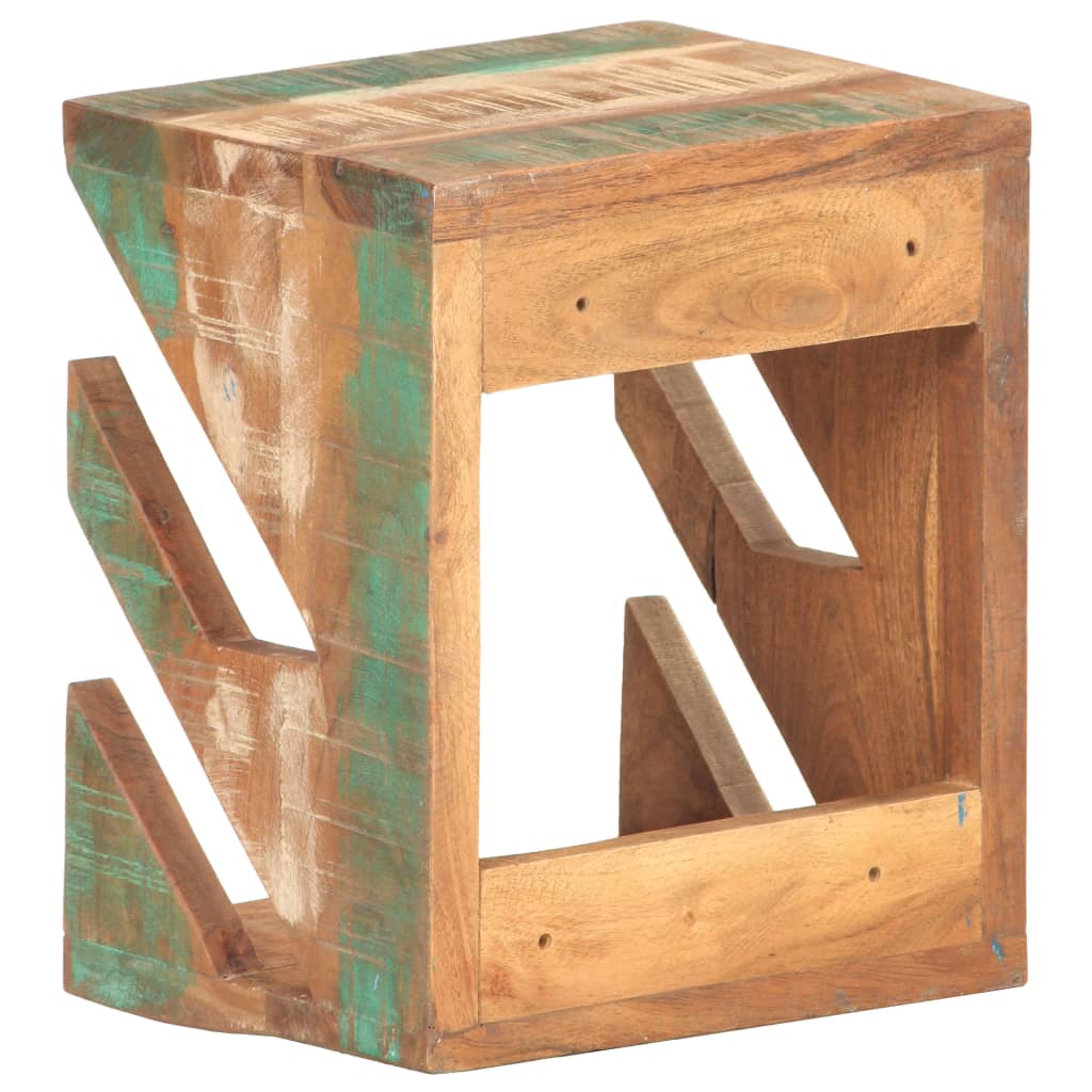 Wandskateboardhouder 25X20X30 Cm massief gerecycled hout