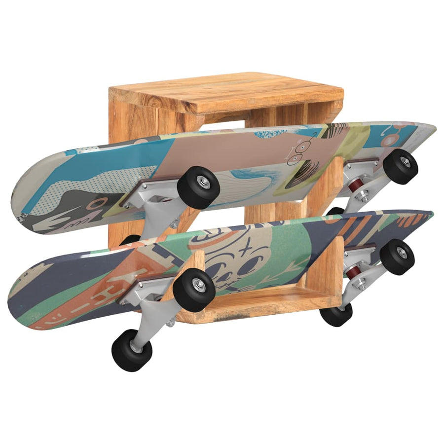 Wandskateboardhouder 25X20X30 Cm Massief acaciahout