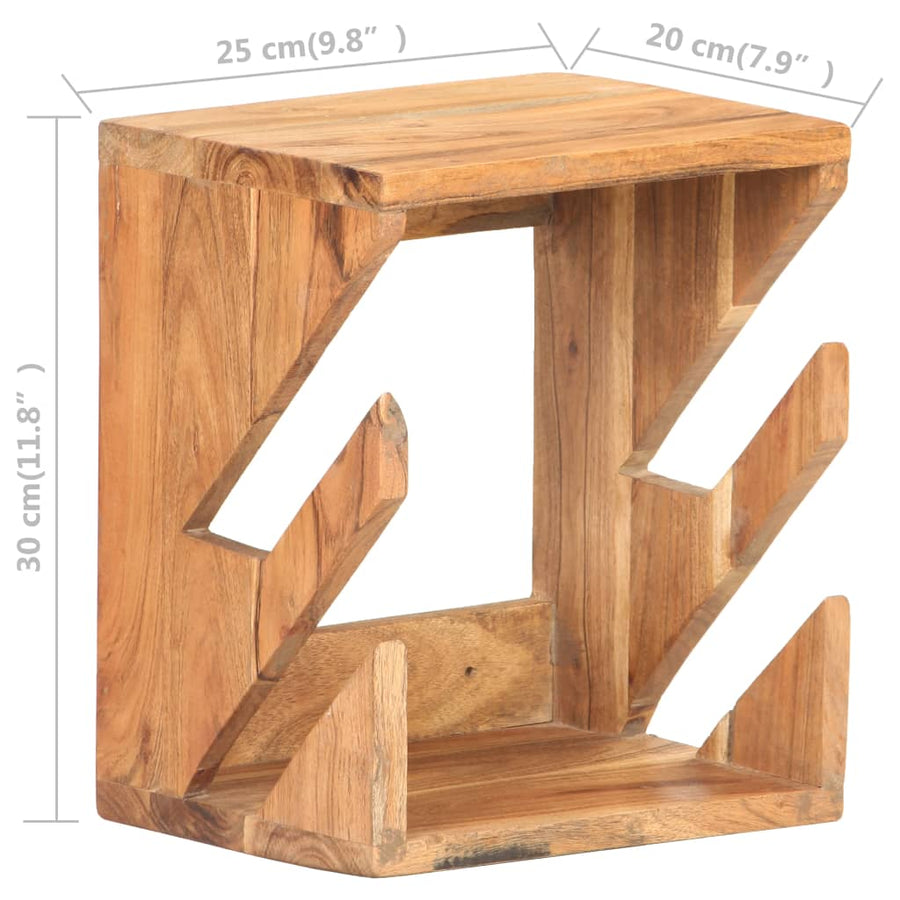 Wandskateboardhouder 25X20X30 Cm Massief acaciahout
