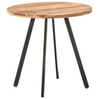 Dining table 80 cm solid acacia wood