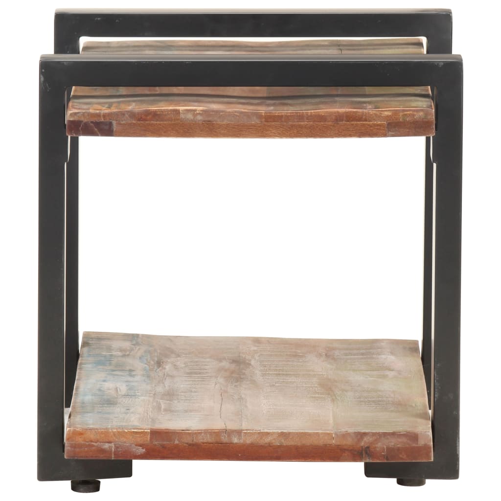 Nachtkastje 50X40X40 Cm massief gerecycled hout