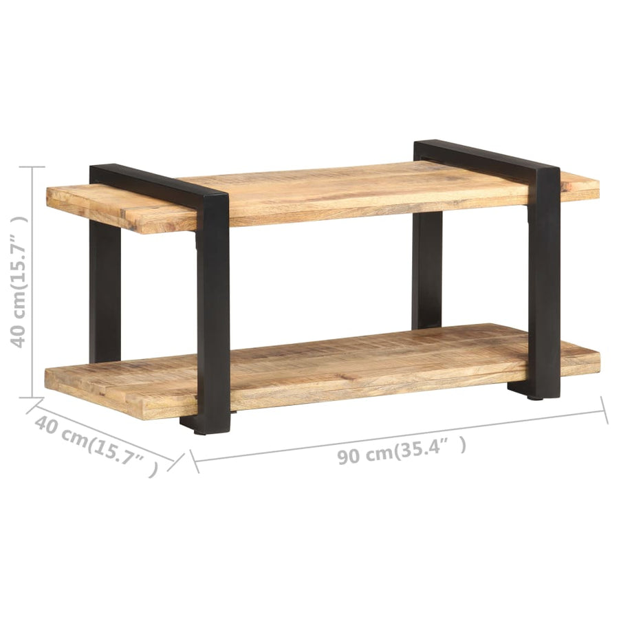Tv-Meubel 90 x 40 x 40 cm Ruw mangohout