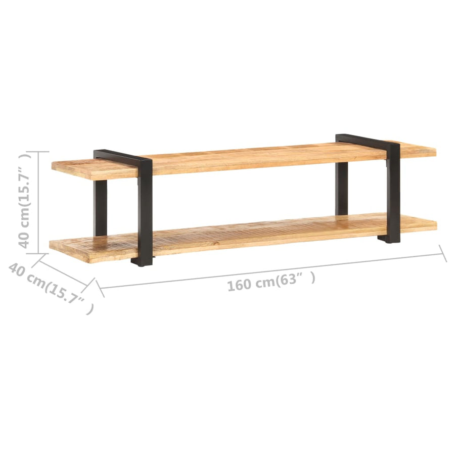 Tv-Meubel 160 x 40 x 40 cm Massief ruw mangohout