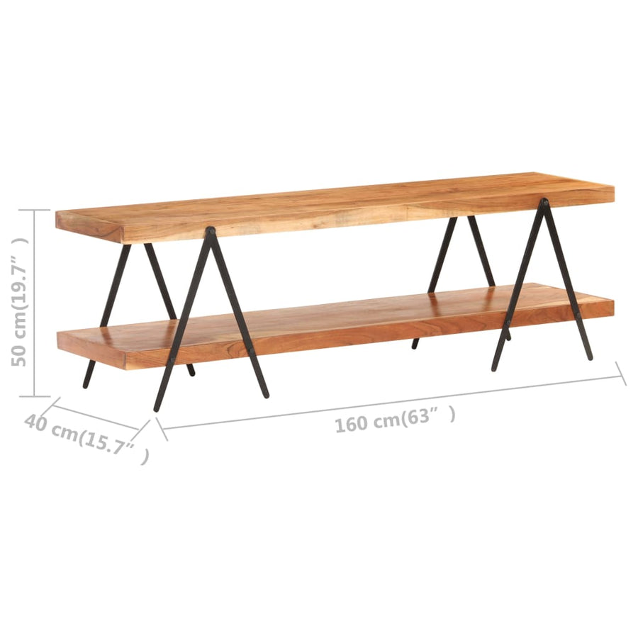 Tv-Meubel 60X40X50 Cm Massief acaciahout
