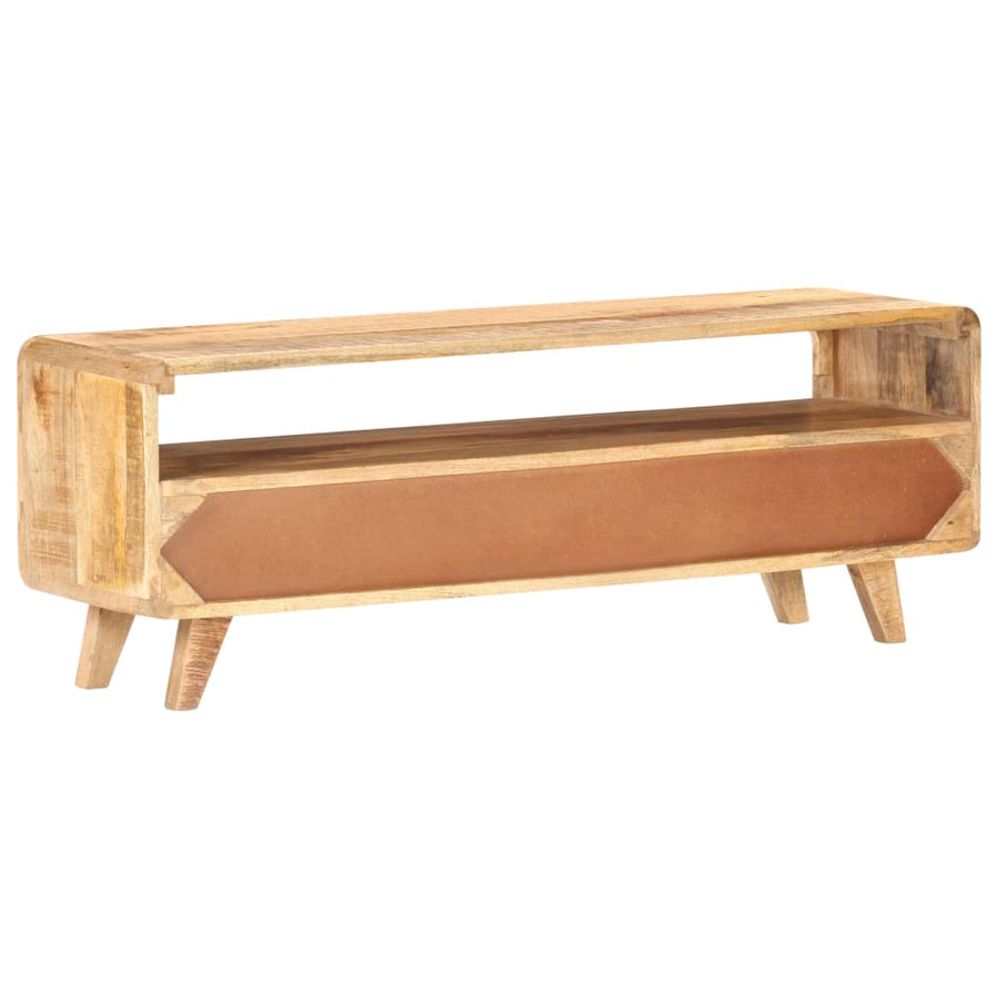 Tv-meubel 117x30x41 cm massief ruw mangohout