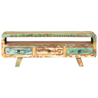 Tv-Meubel 7X30X4 Cm massief gerecycled hout