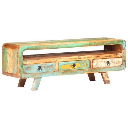 Tv-Meubel 7X30X4 Cm massief gerecycled hout