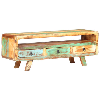 Tv-Meubel 7X30X4 Cm massief gerecycled hout