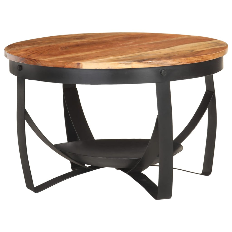 Salontafel Ø 68 x 43 cm Massief acaciahout