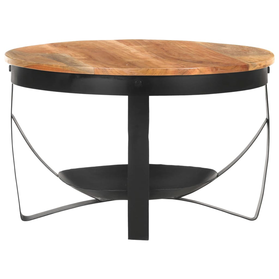 Salontafel Ø 68 x 43 cm Massief acaciahout