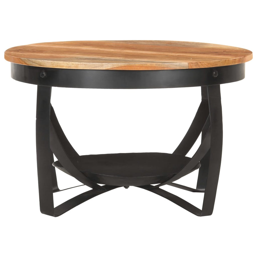 Salontafel Ø 68 x 43 cm Massief acaciahout