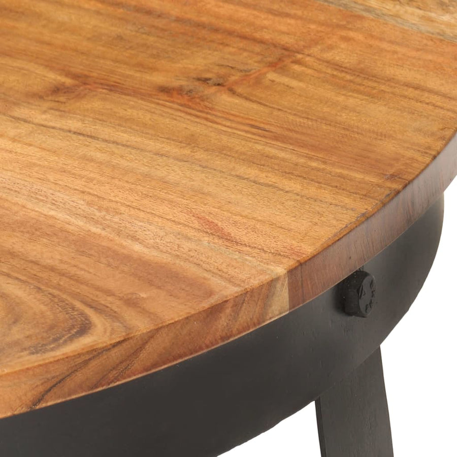 Salontafel Ø 68 x 43 cm Massief acaciahout