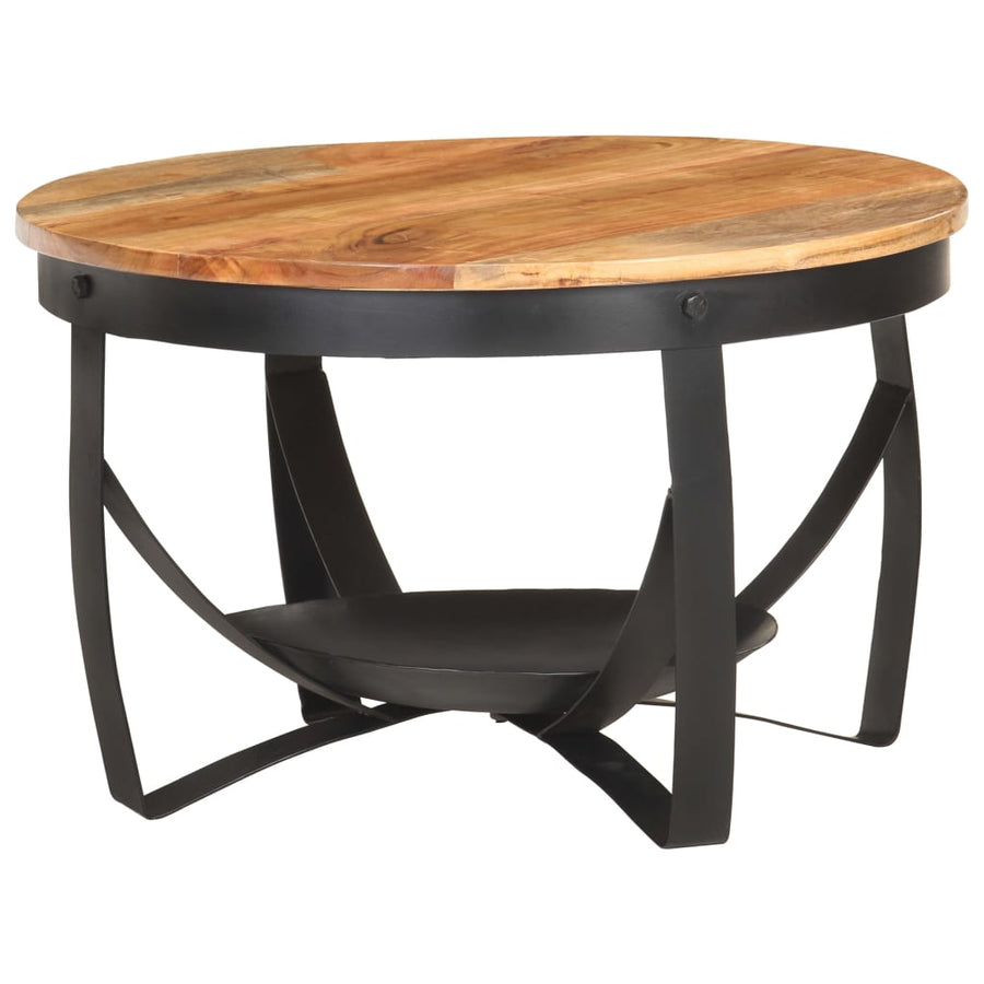 Salontafel Ø 68 x 43 cm Massief acaciahout