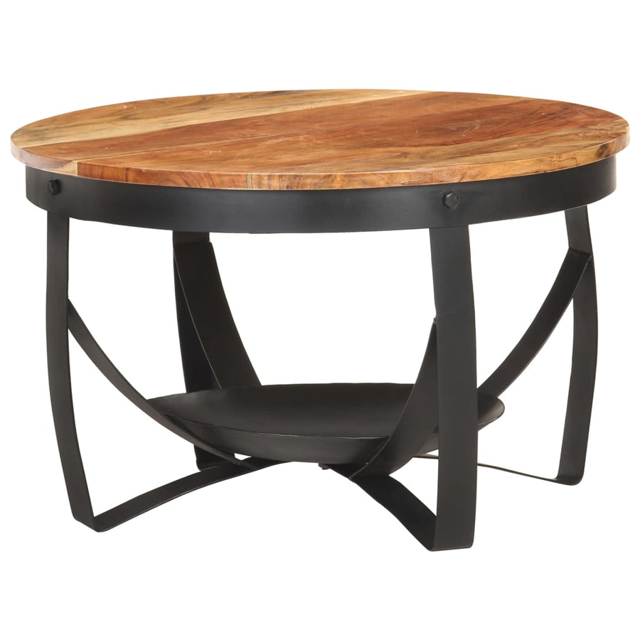 Salontafel Ø 68 x 43 cm Massief acaciahout