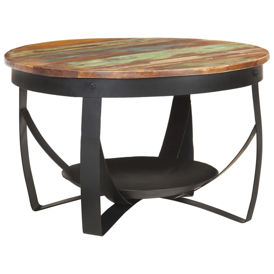 Salontafel Ø 68 x 43 cm massief gerecycled hout