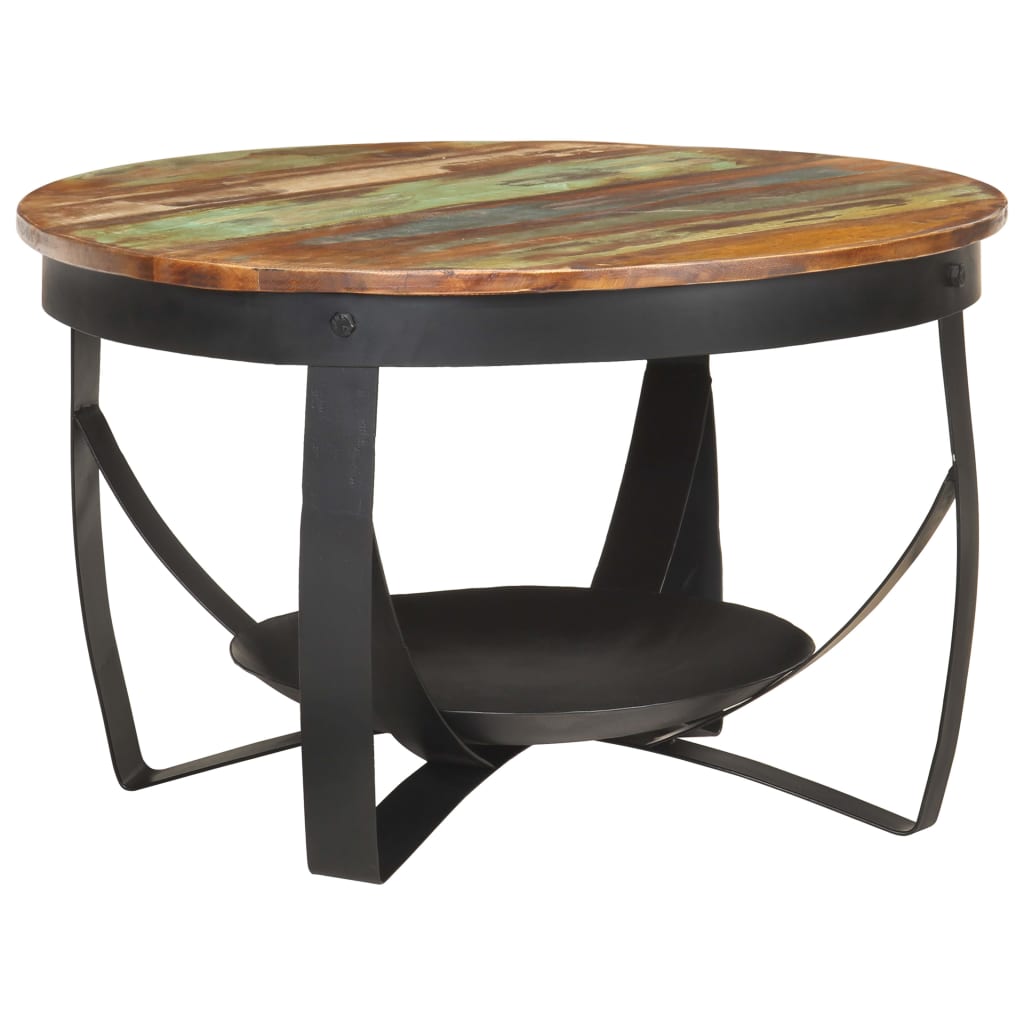 Salontafel Ø 68 x 43 cm massief gerecycled hout