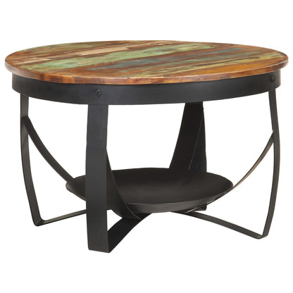 Salontafel Ø 68 x 43 cm massief gerecycled hout