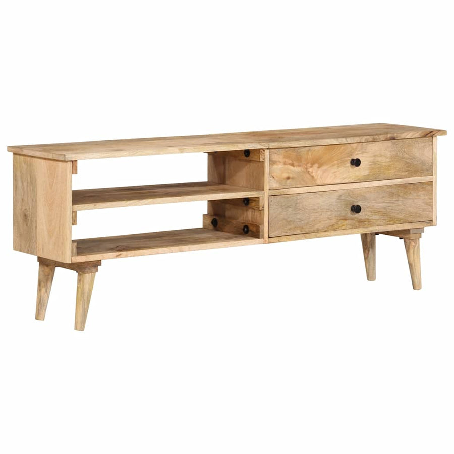 Tv-Meubel 140X30X50 Cm Massief Mangohout