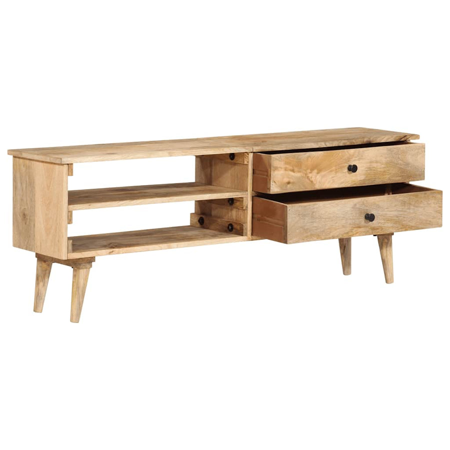 Tv-Meubel 140X30X50 Cm Massief Mangohout