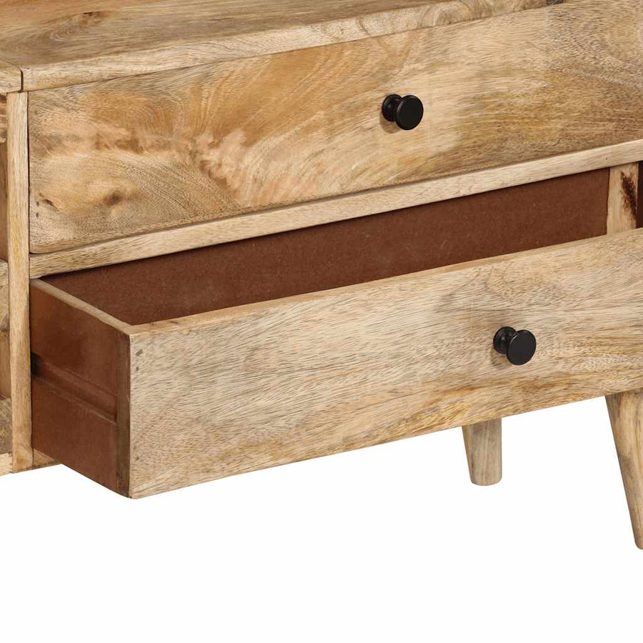 Tv-Meubel 140X30X50 Cm Massief Mangohout