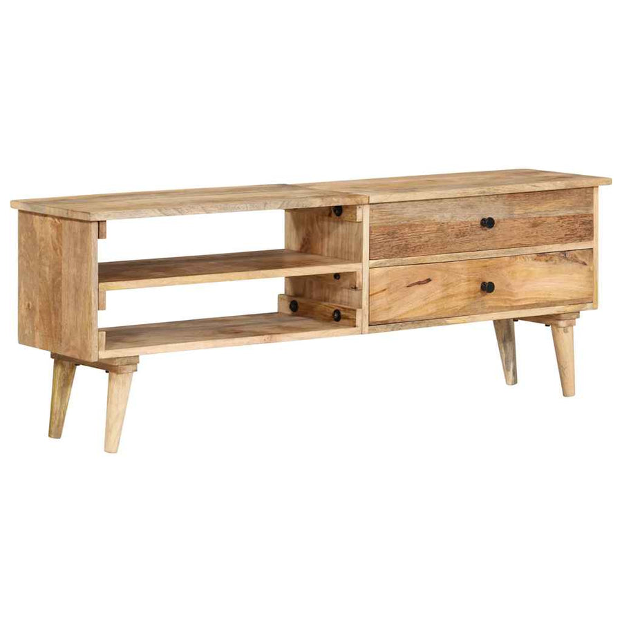 Tv-Meubel 140X30X50 Cm Massief Mangohout
