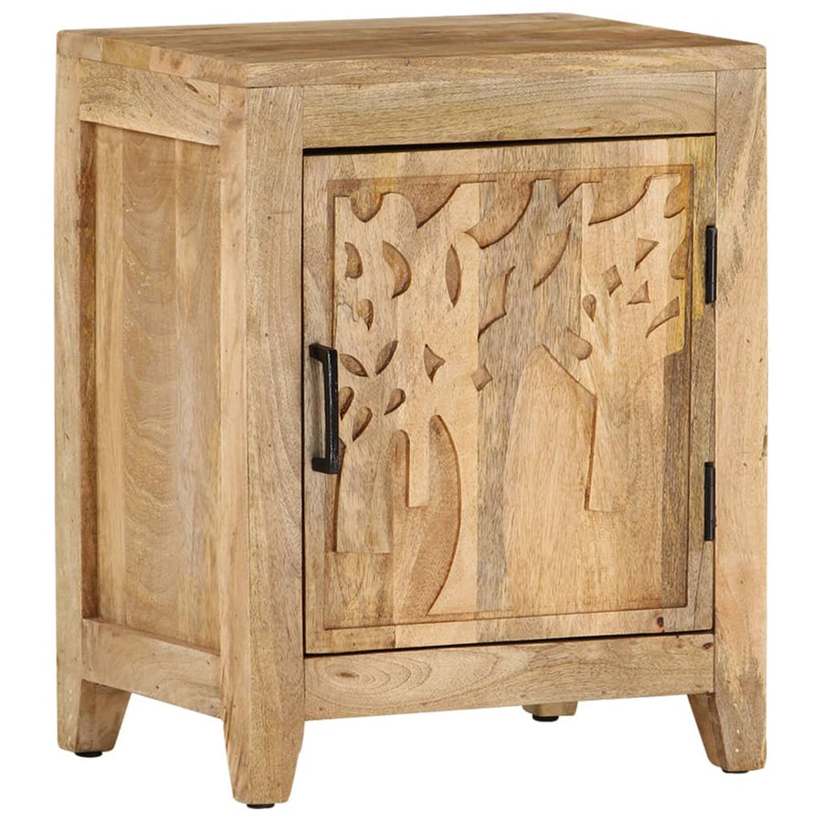 Nachtkastje 40X30X50 Cm Massief Mangohout