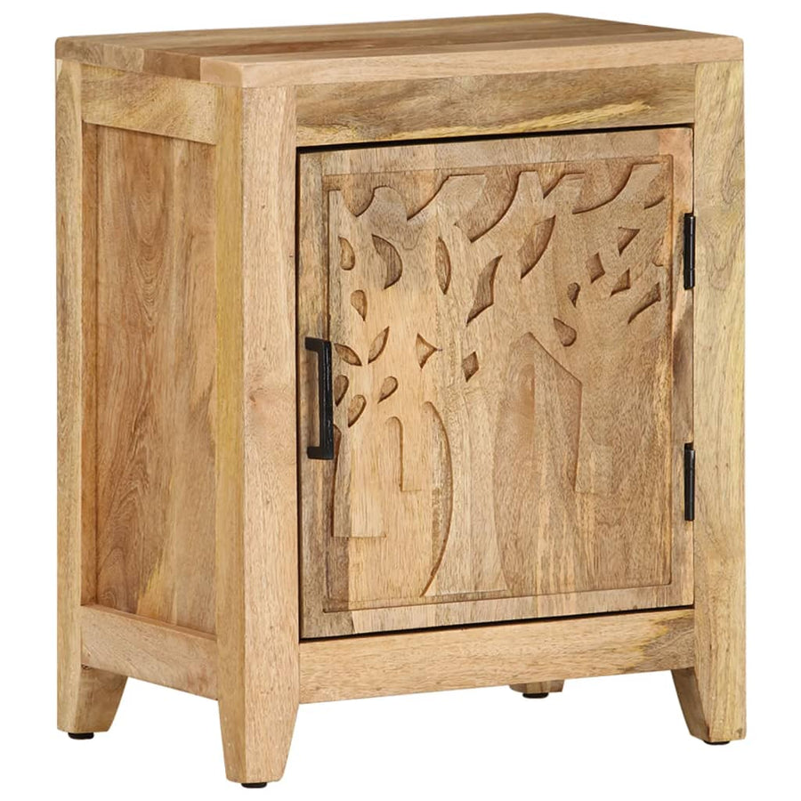 Nachtkastje 40X30X50 Cm Massief Mangohout