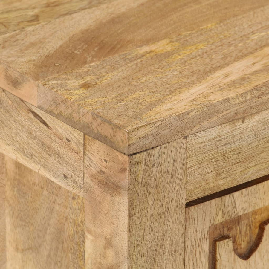 Nachtkastje 40X30X50 Cm Massief Mangohout