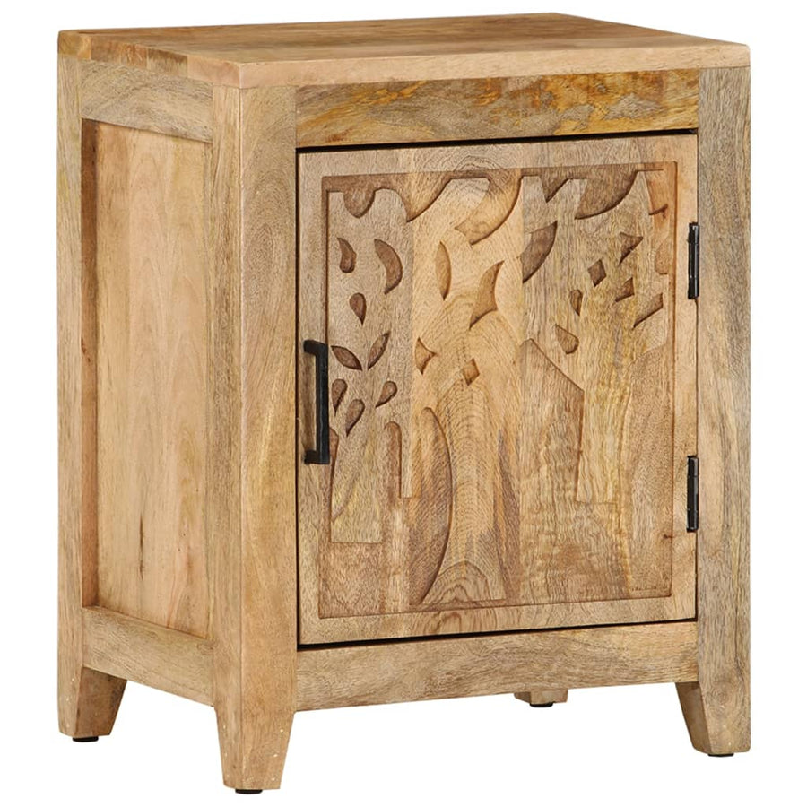Nachtkastje 40X30X50 Cm Massief Mangohout
