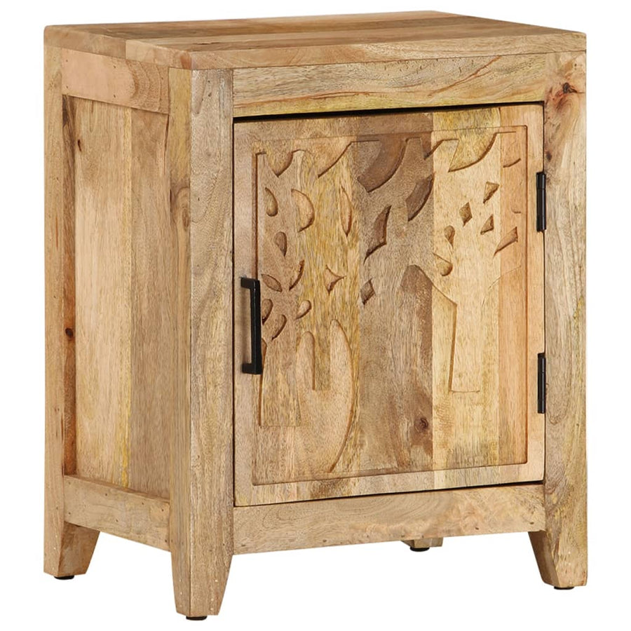 Nachtkastje 40X30X50 Cm Massief Mangohout
