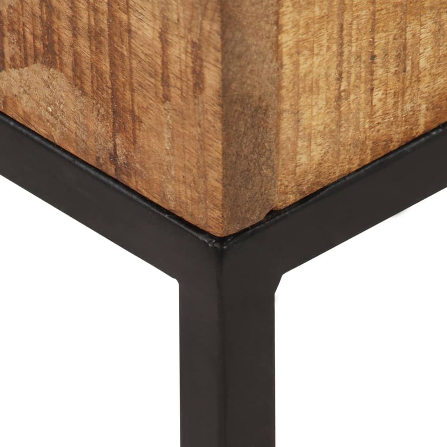 Bijzettafel 30X30X33 Cm Ruw Mangohout