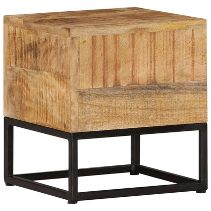 Bijzettafel 30X30X33 Cm Ruw Mangohout